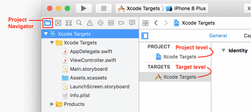 xcode targets