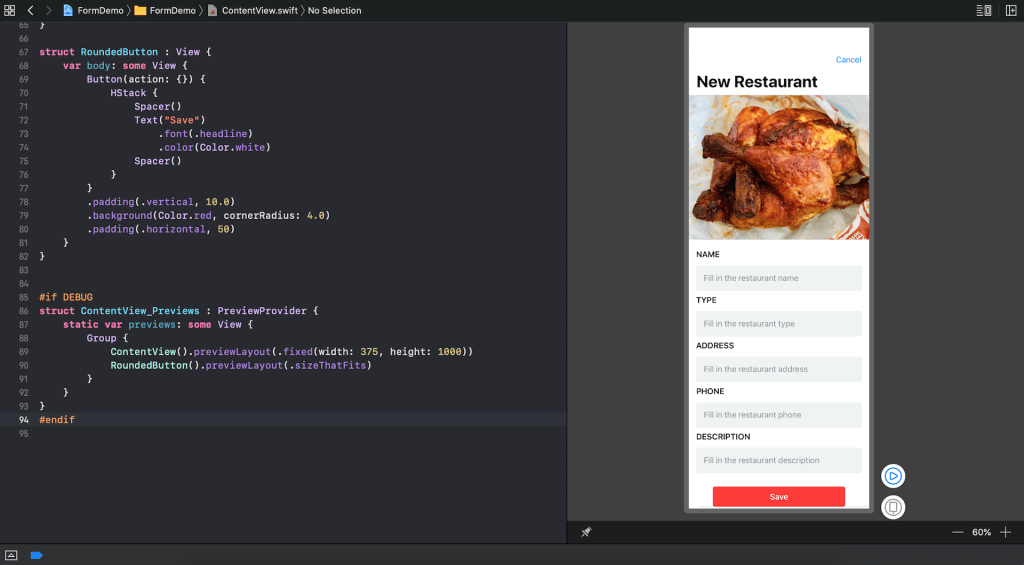 swiftui-form-preview-layout
