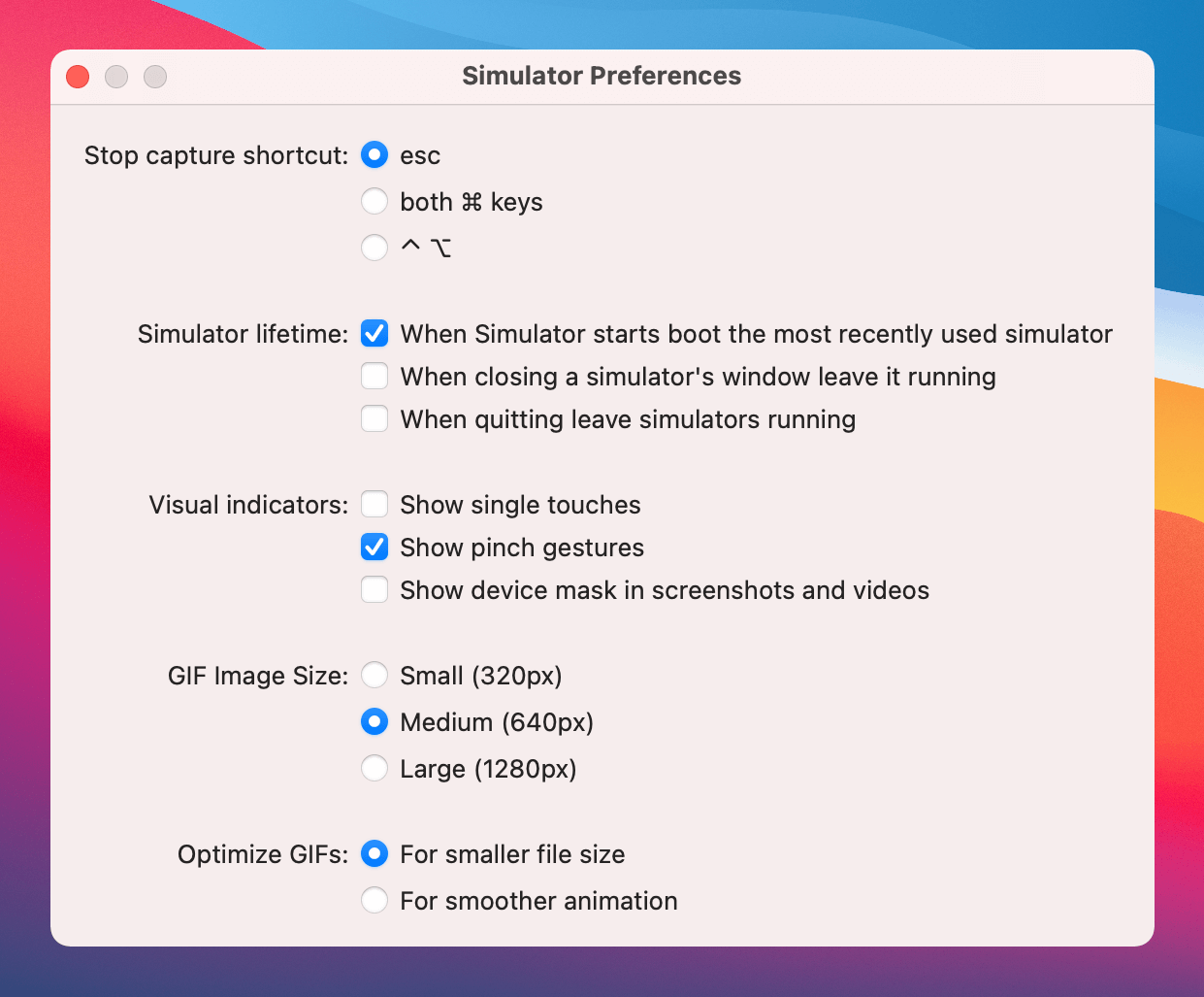Xcode-12-simulator-preferences