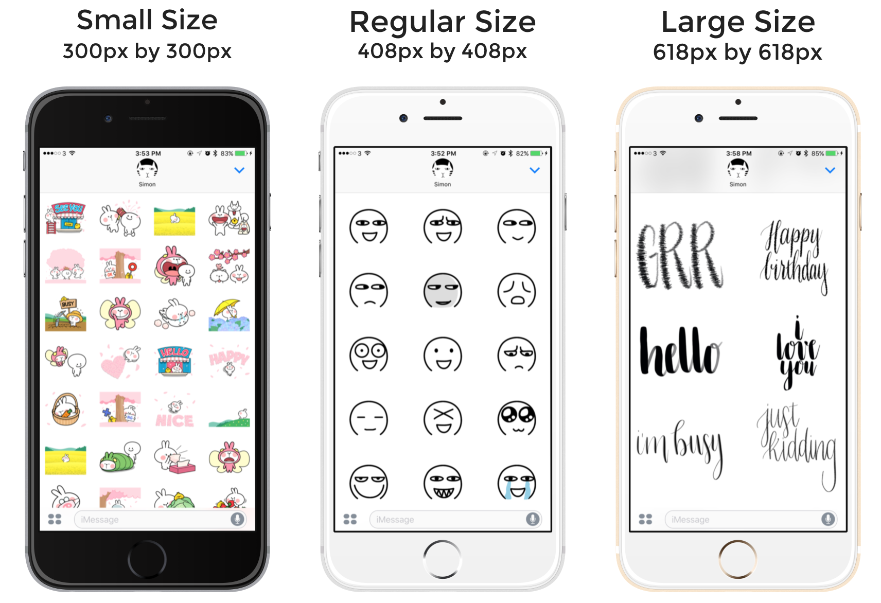 Figure 34.1. How the image size affects the sticker presentation