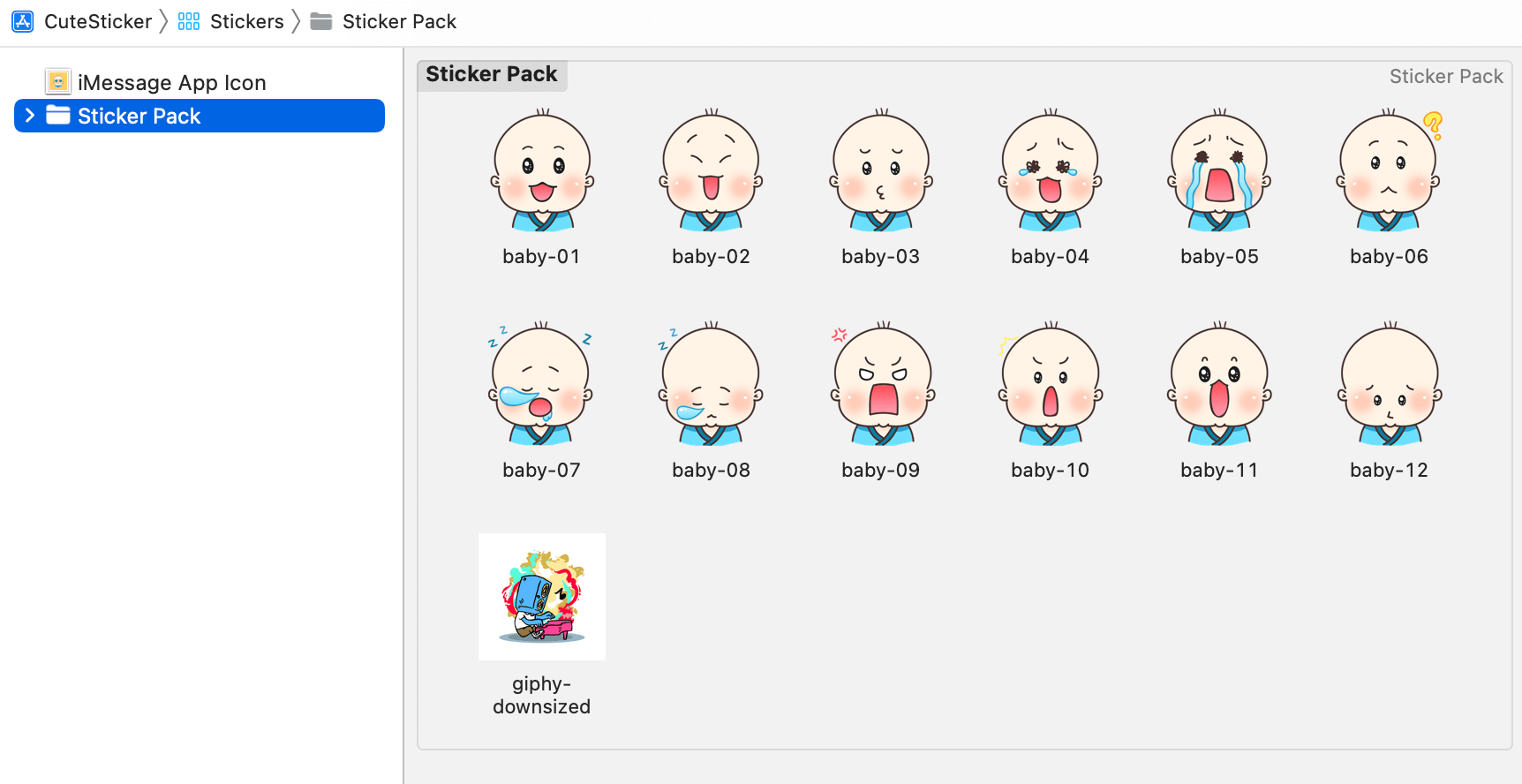 Figure 34.11. Using animated stick images