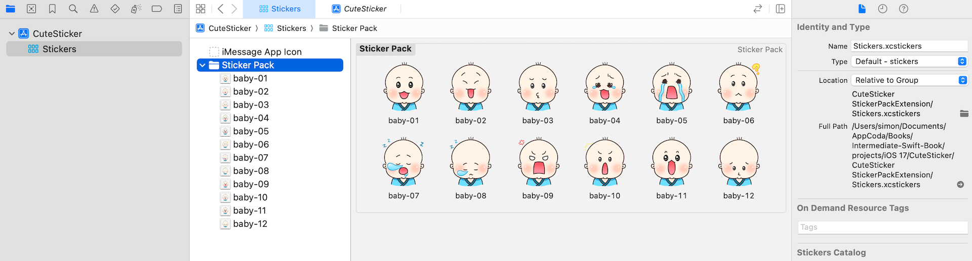 Figure 34.6. Set the appropriate sticker size